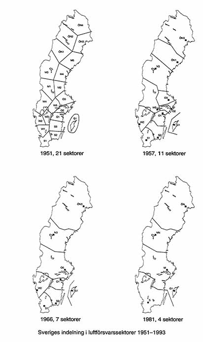 Indelning luftförsvarssektorer